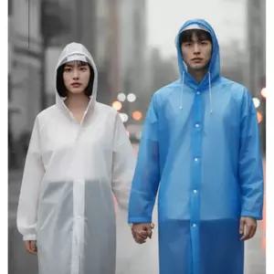 우비 경량 EVA 남자 여자 투명캡 우의 비옷 휴대용 레인코트