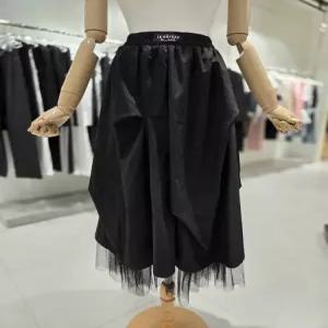 [에고이스트][BLUE LABEL] 언밸런스 샤 레이어드 밴딩 스커트 ES2OSK03