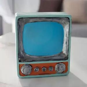 [하프클럽/셀럽하우스]브라운관TV 미니어처 장식 소품 선반 책상 포인트