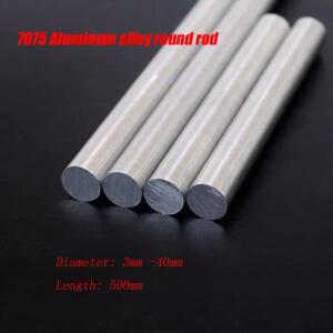 7075 알루미늄 막대 솔리드 스트립 라운드 바 길이 500mm 직경 3-40mm