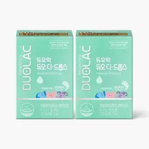 듀오락 건강식품관 듀오 디 드롭스7.5ml (45일분) 2개 / 아기 액상 유산균 + 비타민D