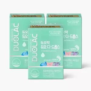 듀오락 듀오 디 드롭스7.5ml (45일분) 3개 / 아기 액상 유산균 + 비타민D