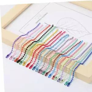 컬러 군번줄 1P 볼체인 12cm 키링 열쇠고리 공예 부자재