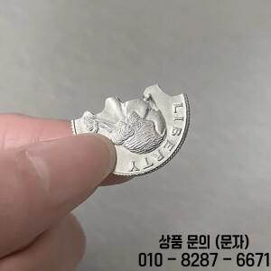 Bite Coin   US 쿼터 달러 마술 트릭 접히는 바이트 아웃 복원 동전 Magia 클로즈업 거리 환상 기믹 멘탈리