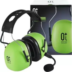 ZEROPLUS AM40 고감쇠 노이즈 캔슬링 마이크 내장 헤드셋 NRR 28dB SNR 건설 사격 산업 작업용 청력 보호