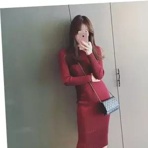 데일리 니트원피스 여성 골지 니트 베이직 2컬러 무지 골지원피스 원피스