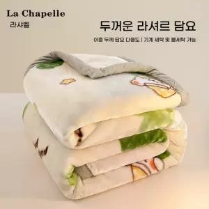 할머니 담요 옛날 극세사 꽃무늬 밍크 도톰한