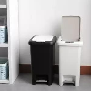 휴지통 20L 페달 인테리어 투버튼 모던 15L