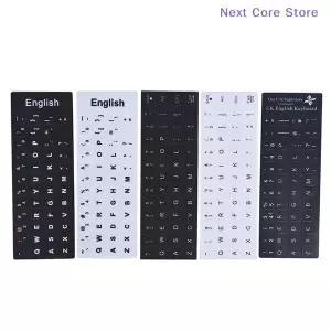NC1PCS 영어 키보드 교체 스티커 흰색 바탕에 검정색 PC 컴퓨터 노트북NC