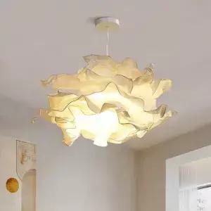 아트 DIY 구름 램프 갓 꽃 모양 종이 천장 장식 샹들리에 펜던트 거실 침실용