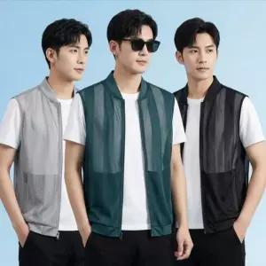 여름 남성 망사조끼 주머니 작업복 메쉬 등산 쿨 조끼 다용도