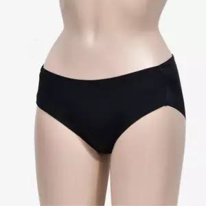 여성 블랙 햄라인 위생 팬티 3매입