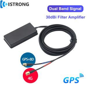 30dBi 필터 증폭기가있는 야외 4G GPS 듀얼 밴드 안테나 자동차 위성 네비게이션 포지셔닝 모바일 네트워크 신호 부스터