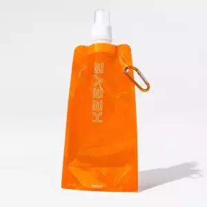 KEEVE 휴대용 접이식 물통 스포츠 등산 물병 물 파우치