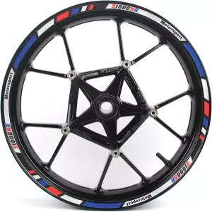 아라시 17인치 휠 림 스트립 테이프 스티커 데칼 BMW S1000RR 모터사이클 액세서리 방수 반사 블루