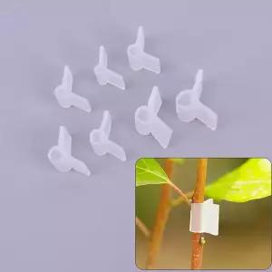 플라스틱 패스너 클립 100Pcs 정원 꽃 식물 포도나무 묘목 접목 가지 커넥터