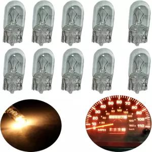 CUSMME 10팩 T10 194 168 LED 전구 158 PC194 161 W5W 147 할로겐 계기판 게이지 클러스터 대시보드 자동차