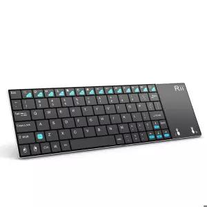 러시아어 영어 프랑스어 키보드 무선 Rii K12 i12  안드로이드 노트북 PC TV 박스 용 터치 패드 마우스가있