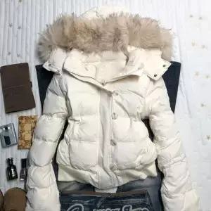 미국 레트로 퍼 칼라 따뜻한 단색 여성 후드 코튼 코트 겨울 루즈 캐주얼 슬림 재킷