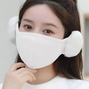 여자 겨울 등산 운동 방한 용 귀마개 일체형 마스크