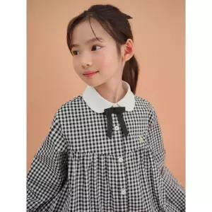 빈폴 키즈 잔깅엄 셔츠형 원피스 & 빙키 헤어슈슈 SET 블랙 (BI5171G055) 4724541