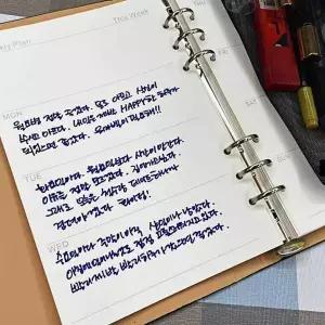 [제이큐]다이어리 위클리 속지 6공 A5 다이어리 A56공속지 6공