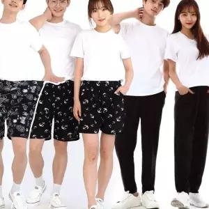 고품질 남성 여성 빅사이즈 쿨바지 쿨반바지 잠옷 여름바지 일바지 (W3476F4)