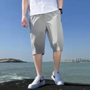 기능성반바지 7부 반바지 남성 여름 아이스 팬츠 운동복 밴딩