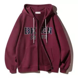 바켄 BKEN 1583 후드 집업 BK7990_와인 - MULTI