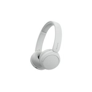 SONY WH-CH520 무선 블루투스 마이크 내장 이어폰 퀵 차지 기능으로 최대 50시간 사용 가능 USB-C 충전 케이블 포함 - 화이트 국제 버전 (보증 없음)