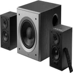 8인치 무선 서브우퍼 2.1 컴퓨터 시스템 블루투스 5.1 AptX 110W RMS 블랙이 포함된 광학 및 보조 스피커가