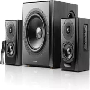 컴퓨터실 거실 및 밀도를 위한 Edifier S351DB 책장 스피커 서브우퍼 2.1 시스템 Bluetooth V5.1 aptX 무선
