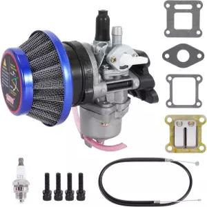 42mm 에어 필터 카뷰레터 PZ13 카 스로틀 케이블 2행정 43cc 미니 ATV 쿼드 더트 포켓 바이크용