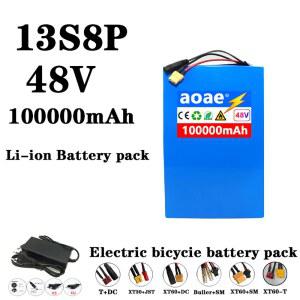 리튬 이온 100000mAh 48V 13S8P 시티코코 전동 스쿠터용 배터리 모델 항공기 전동 공구 카트 태양 에너지 인버터