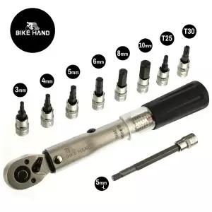 대만 BIKEHAND YC-617-2S 자전거 토크 렌치 알렌 키 도구 소켓 스패너 세트 키트 사이클링 수리