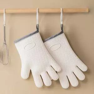 내열 실리콘 주방장갑 2개 세트 오븐 전자레인지 열차단 안전장갑