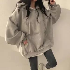 스터닝팩토리 걸스 일상 이지웨어패션 지퍼업 회색 노프린트 캐주얼 후드맨투맨 데일리룩 리복 스타일
