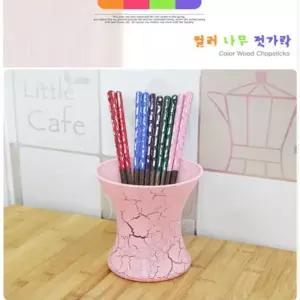 상고 나무 젓가락 5컬러택1