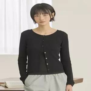 탑텐 여성 리넨블렌드 립 가디건_MSG2EC2301 6290737