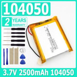 충전식 3.7V 새 배터리 104050 GPS MP3 MP4 운전 기록계용 리튬 폴리머 배터리 Li Po 리튬 이온 Lipo