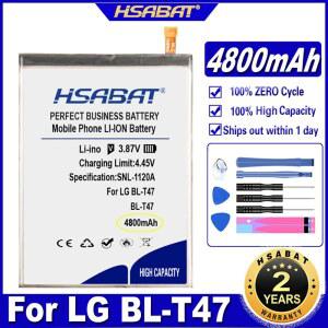 HSABAT BL T47 배터리 LG 벨벳 5G LM G900N LM G900EM LM G900 LM G900TM 벨벳 LMG910EMW 벨벳 5G UW LM G900V 4800mAh