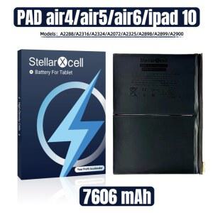 StellarXcell 태블릿 배터리 IPad10 AIR4 AIR5 AIR6 A2288 A2316 A2324 A2072 2325 A2898 A2899 A2900 무료 도구 포함