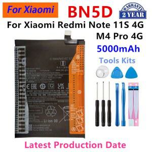 100프로 정품 BN5D 5000mAh 배터리 샤오미 레드미 노트 11 S 11 S 4G / M4 PRO 4G 휴대폰 교체 배터리 및 도구