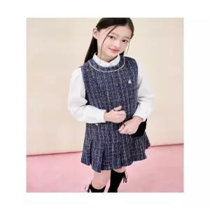 빈폴 키즈 [러블리 빙키 걸즈] 클래식 베스트형 트위드 원피스&퍼 가방 세