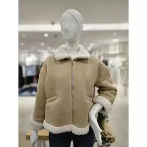 포커스 사선포켓 무스탕 자켓 FW3K7JK0354