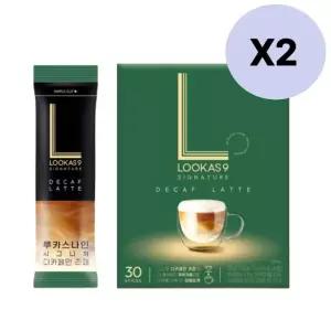 남양 루카스나인 디카페인 라떼 커피 분말 30T X 2개