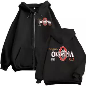 후드티 오버핏 후드집업 Olympia 체육관 피트니스 펌프 커버 지퍼 남성 여성 업 자켓 재킷 코트 가을 겨울