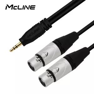 맥라인 캐논 2XLR to AUX 스테레오 3.5mm Y 케이블 1.5m MC-HA47