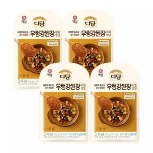 CJ 백설 다담 우렁강된장비빔양념140g x4개