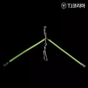 TJ코리아 꼬깔 추 야광 편대 꼬깔추 야광편대 쌍바늘 채비 갈치 도다리